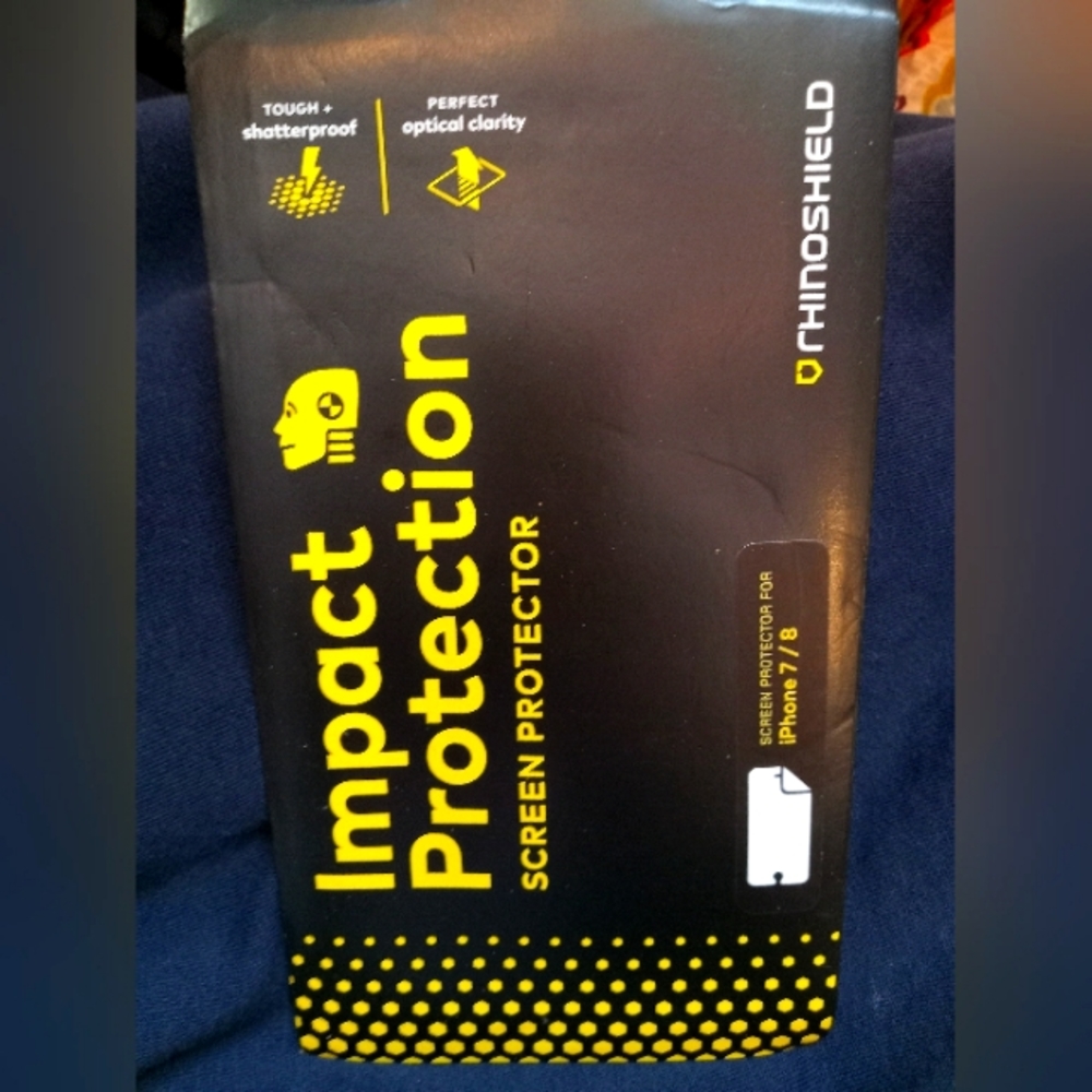 Rhinoshield impact protection screen protector. iPhone 7/8